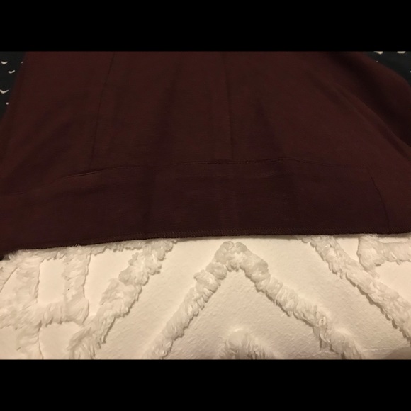 COS Burgundy Jersey with Drape Detail Blouse - Picture 11 of 11